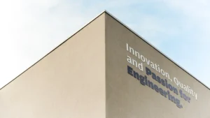 Fachada Payof Innovation, Quality and Passion for Engineering