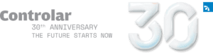 Controlar 30th anniversary logo - horizontal